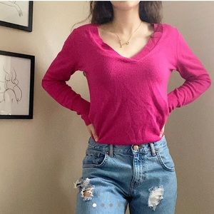 Bright pink long sleeve